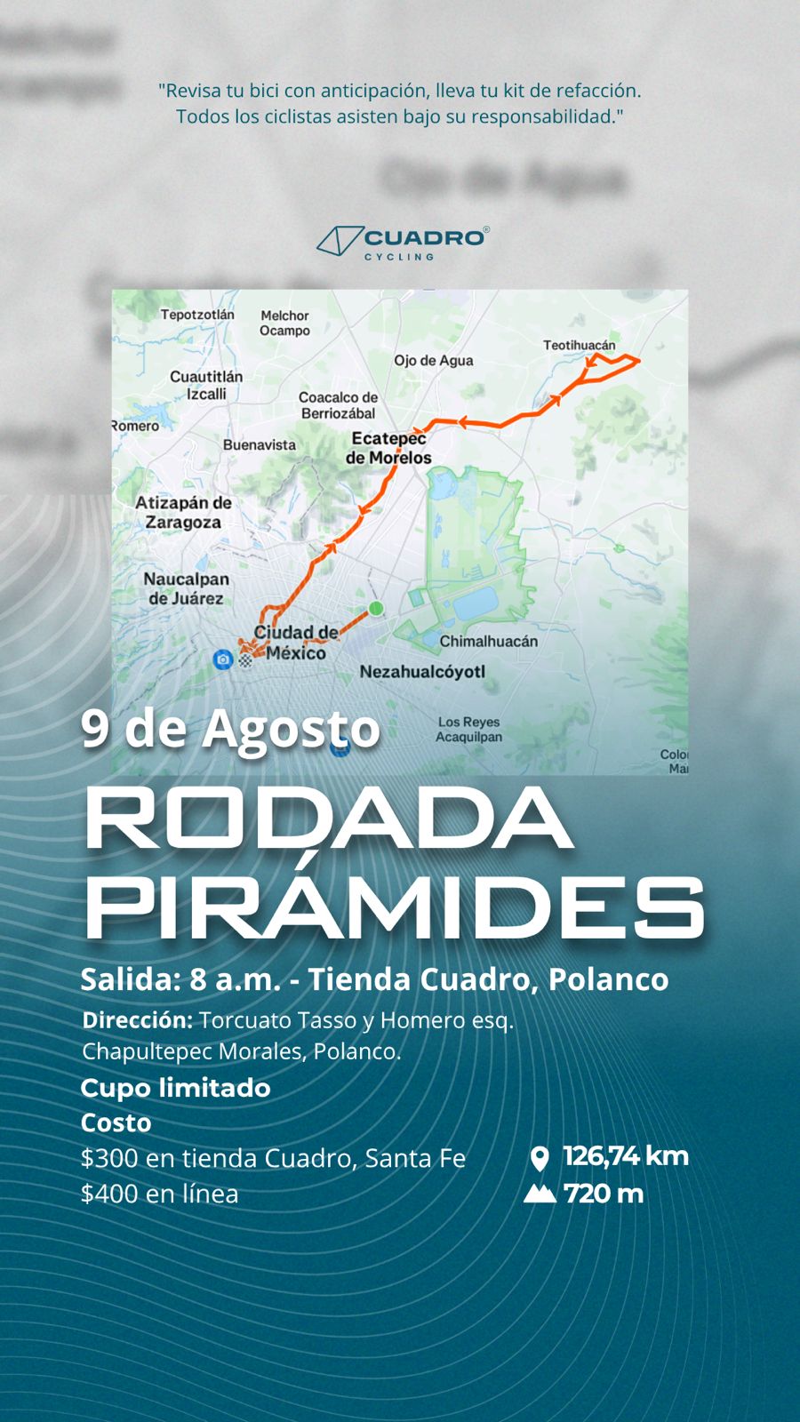 Rodada Sábado 9 de Agosto - Piramides